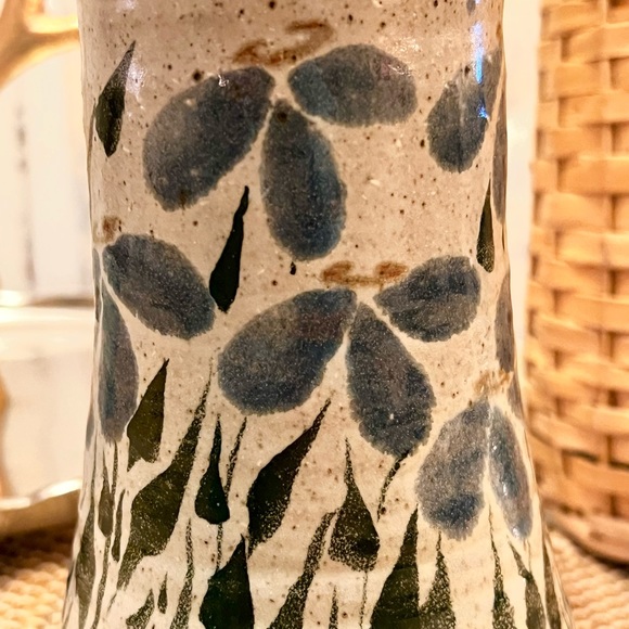 Vintage Stoneware Pottery Vase, 9.25” - Picture 5 of 5